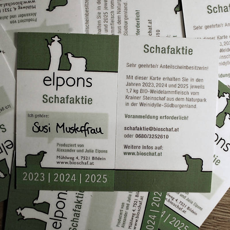 Schafaktie Elpons Bioschafhof